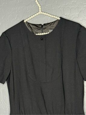Chanel Classic Black Short-Sleeve Dress Uniform